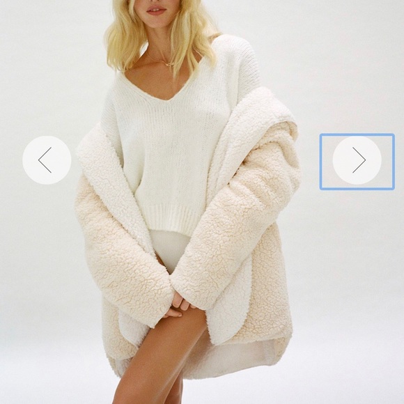 reversible hooded teddy coat